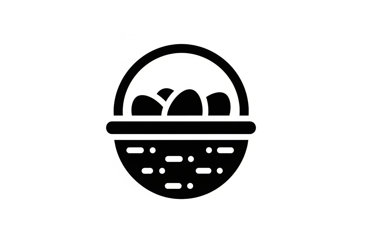 Easter Basket Vector Silhouette Bund, an Illustration by Designs_River (Photo 16 of 51)