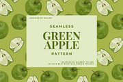Green Apple Vector Seamless Pattern, a Pattern Graphic by Dawnside Graphic (Thumbnail 1 of 6)