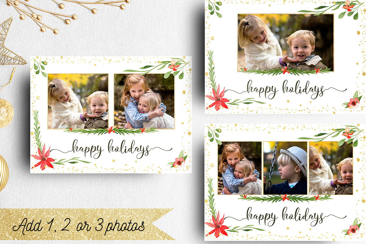 Christmas Card Photographer Template, a Card Template by Nifty Template Studio (Photo 3 of 7)