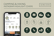 Camping & Hiking instagram covers, an Icon by the cabin supply co (Thumbnail 1 of 4)