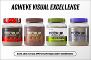 2lb Whey Protein Jar Mockup C3-Pro, a Packaging Mockup by Design Warlord (Thumbnail 10 of 17)