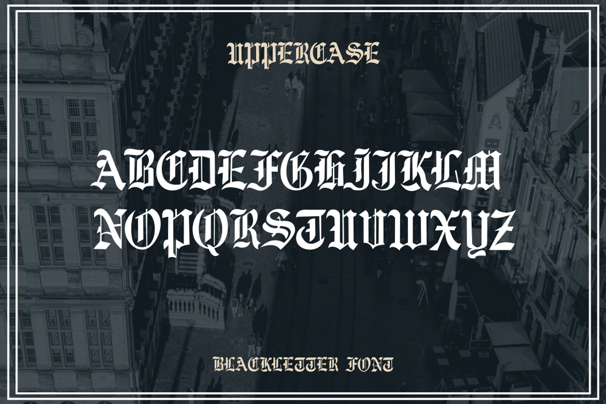 Mekre Decorative Font, a Blackletter Font by WhymoreArt (Photo 3 of 5)