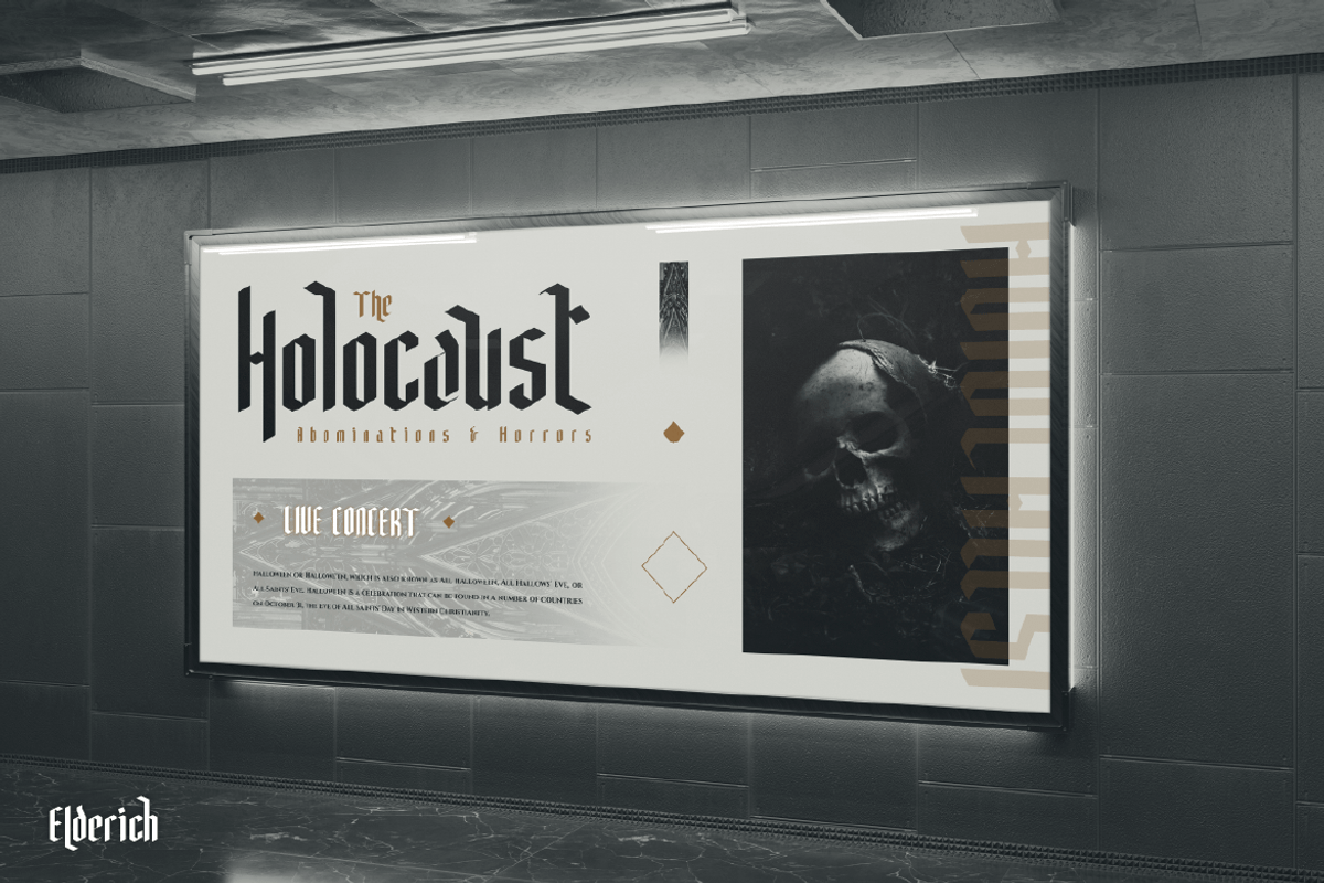 Elderich, a Blackletter Font by kerismaker (Photo 10 of 12)