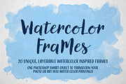 Watercolor Frames + Portrait Maker, a Texture Graphic by Quentin Bangston (Thumbnail 1 of 5)