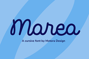 Marea Script Typeface, a Script Font by Motora Design