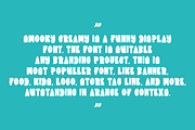 Smooky Creamy - Food & Display Font, a Handwritten Font by QR Design Studio (Thumbnail 5 of 8)