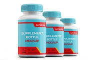 Supplement Bottle Mockup, a Product Mockup by creativejunbd (Thumbnail 1 of 7)