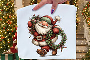 Whimsical Santa Claus Clipart, an Illustration by Craft Nest (Thumbnail 5 of 9)