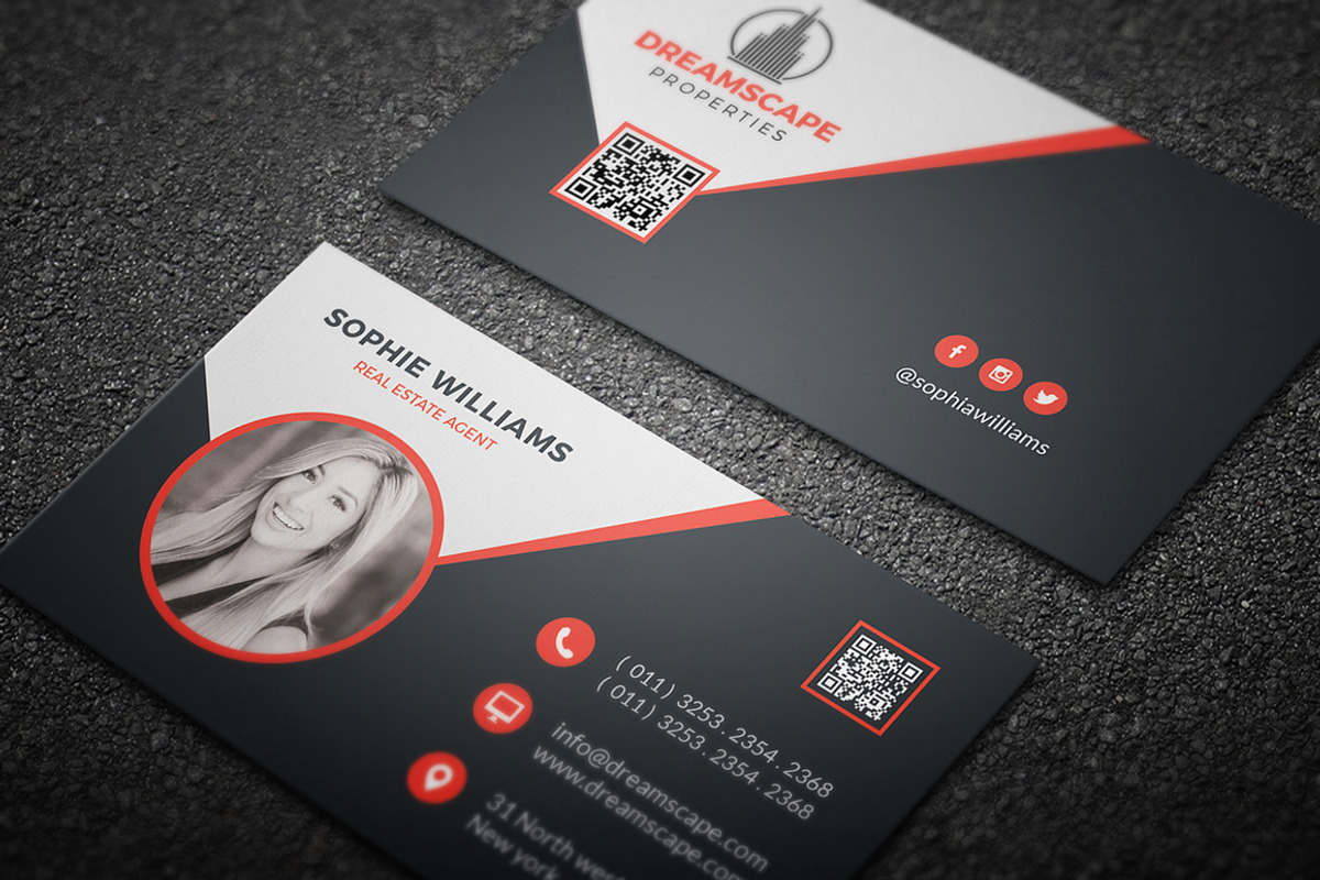 Real Estate Business Card, a Business Card Template by GraphicsEgg (Photo 1 of 3)