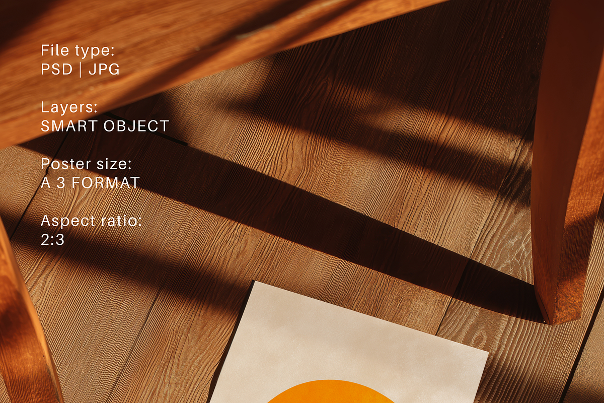 Wooden A3 Poster Mockup, a Product Mockup by Serenefeeling (Photo 3 of 6)
