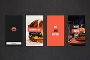 Burger & Restaurant Social Media Kit, a Social Media Template by Design District (Thumbnail 2 of 5)