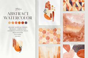 Abstract Watercolor Set