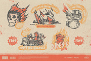 Dressrosa display Font + badge, a Font by Tegh co. (Thumbnail 10 of 11)