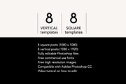 Instagram Thanksgiving Bundle, a Social Media Template by jgdigital.co designs (Thumbnail 3 of 8)