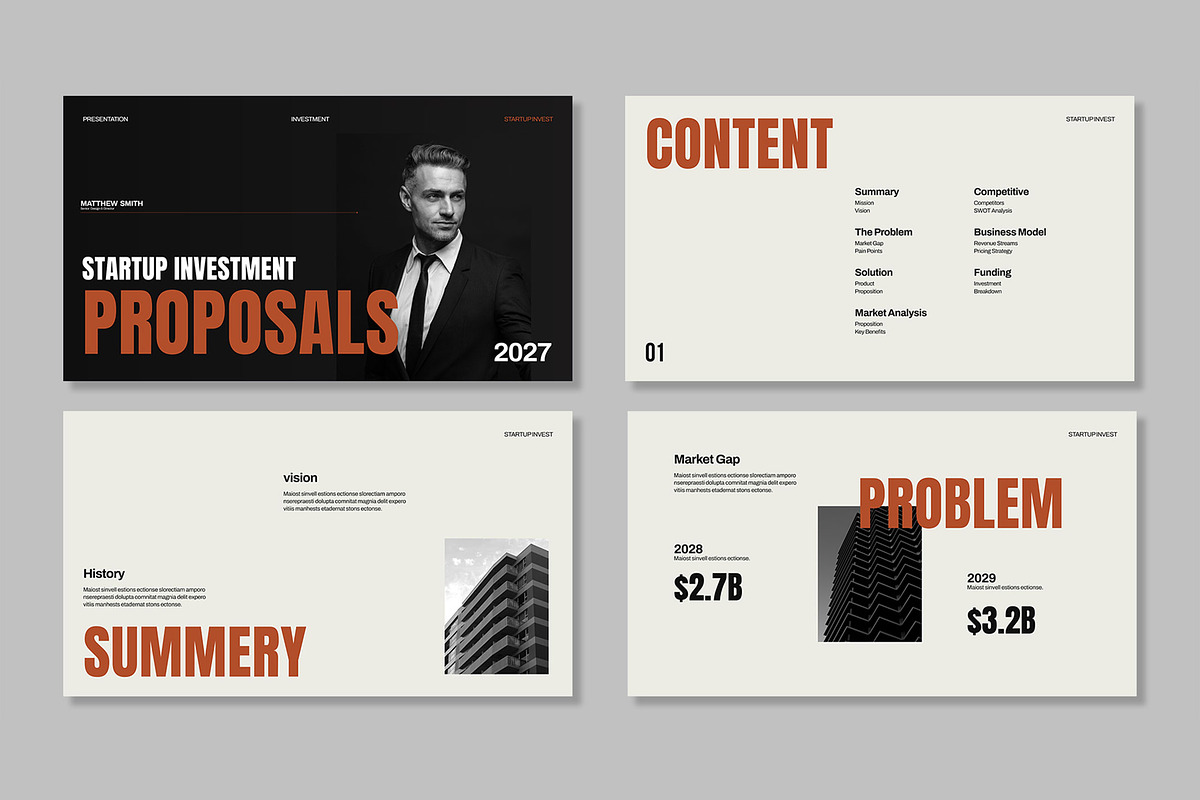 Startup Investment Proposal Template, a Presentation Template by Mighty-Slide (Photo 2 of 6)