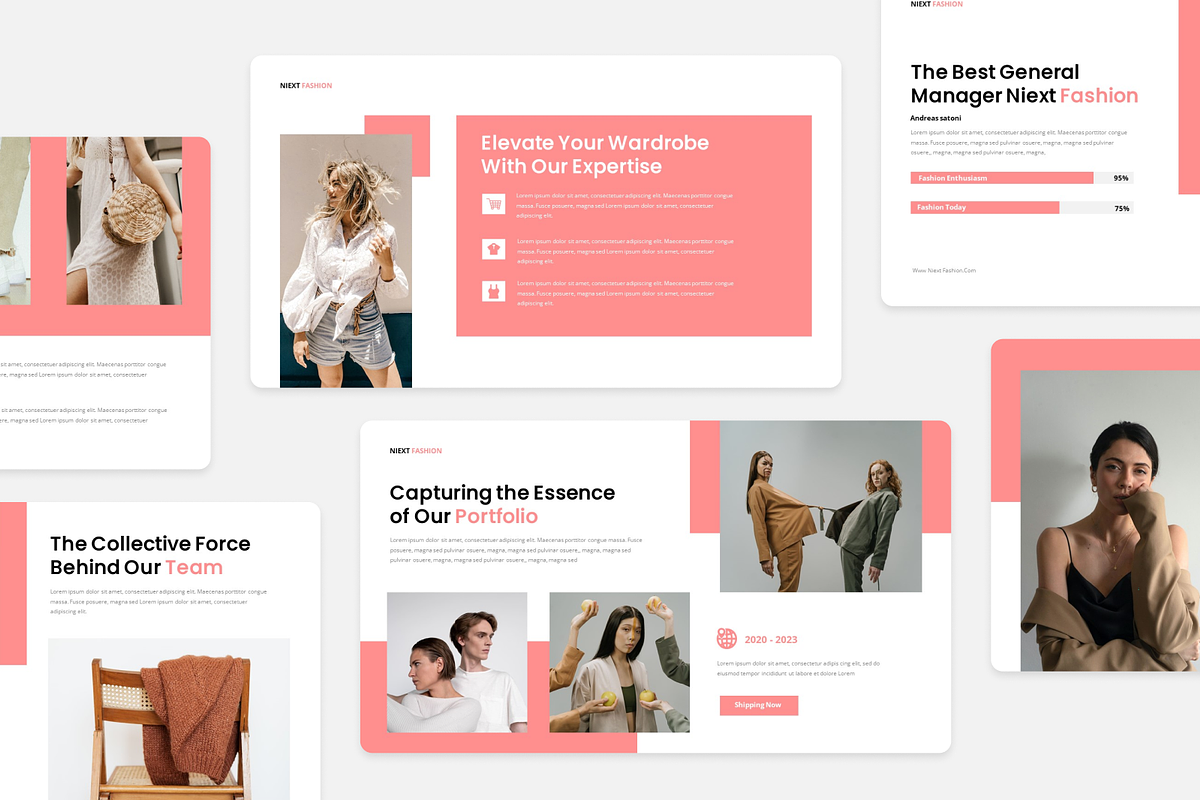 Niext - Fashion Catalogue PowerPoint, a Presentation Template by Annora Studio (Photo 4 of 5)