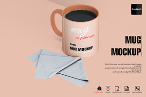 Mug And Napkin Mockup