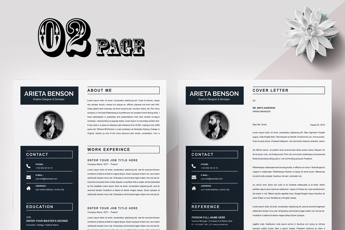 Resume Templates CV Bundle, a Resume Template by X-Type (Photo 19 of 21)