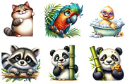 Funny Smiling Animal Peeking Around, an Illustration by DreamArtGraphic (Thumbnail 3 of 4)
