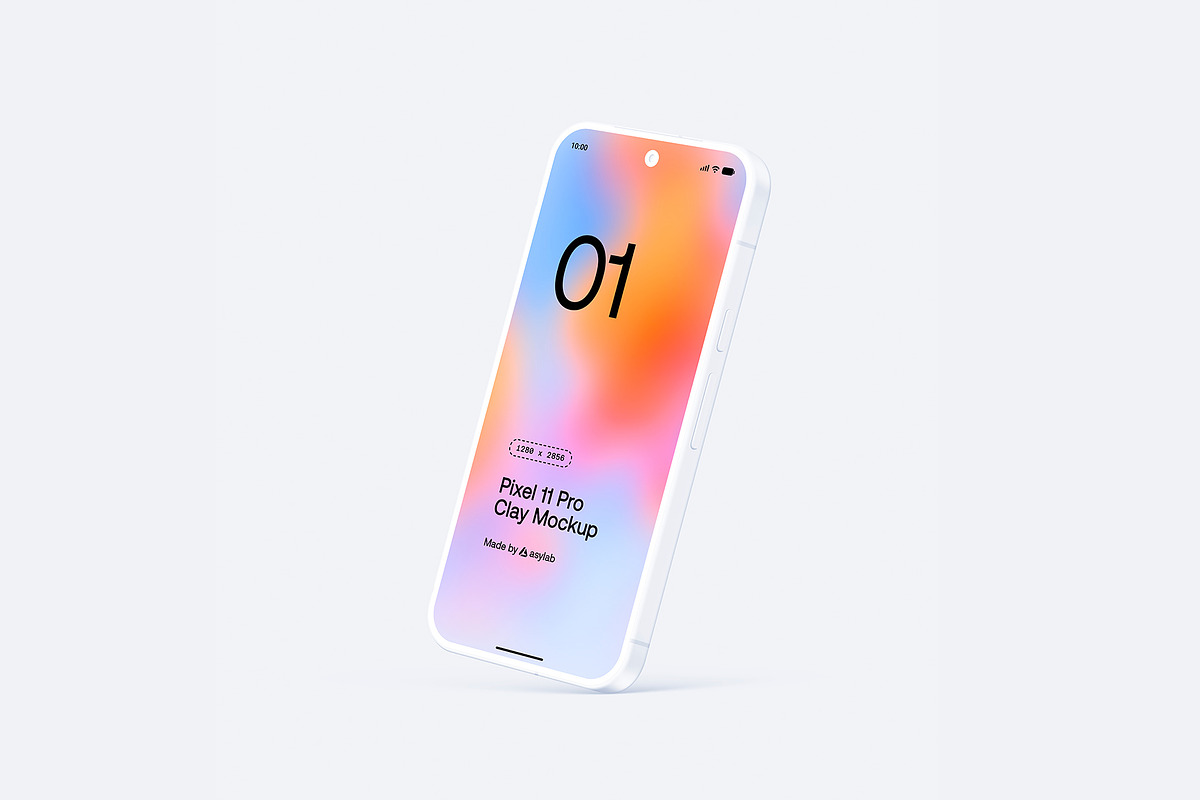 Google Pixel 11 Pro Clay Mockups, an Android Mockup by Asylab (Photo 48 of 62)
