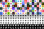 Abstract logos with letters, a Graphic by NataliiaVolyk (Thumbnail 1 of 4)