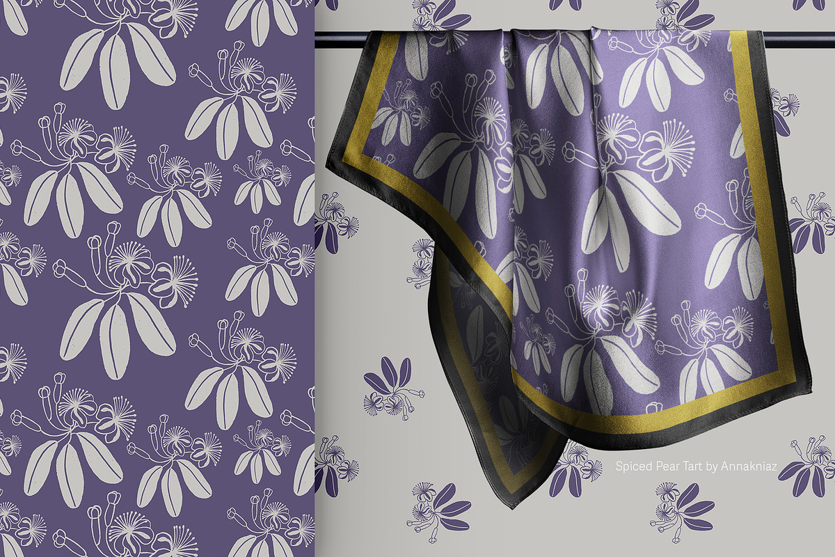 Spiced Pear Tart - autumn patterns, a Pattern Graphic by Annakniaz (Photo 11 of 14)