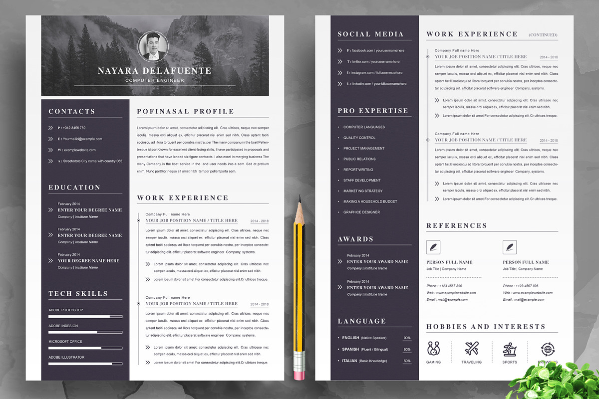 Clean Resume / Word CV Template
