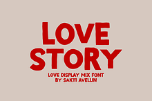 Love Story - Display Mix Font