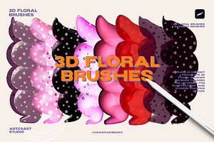 Procreate 3D Floral Brushes