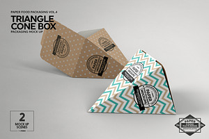 Triangle Cone Box Mockup