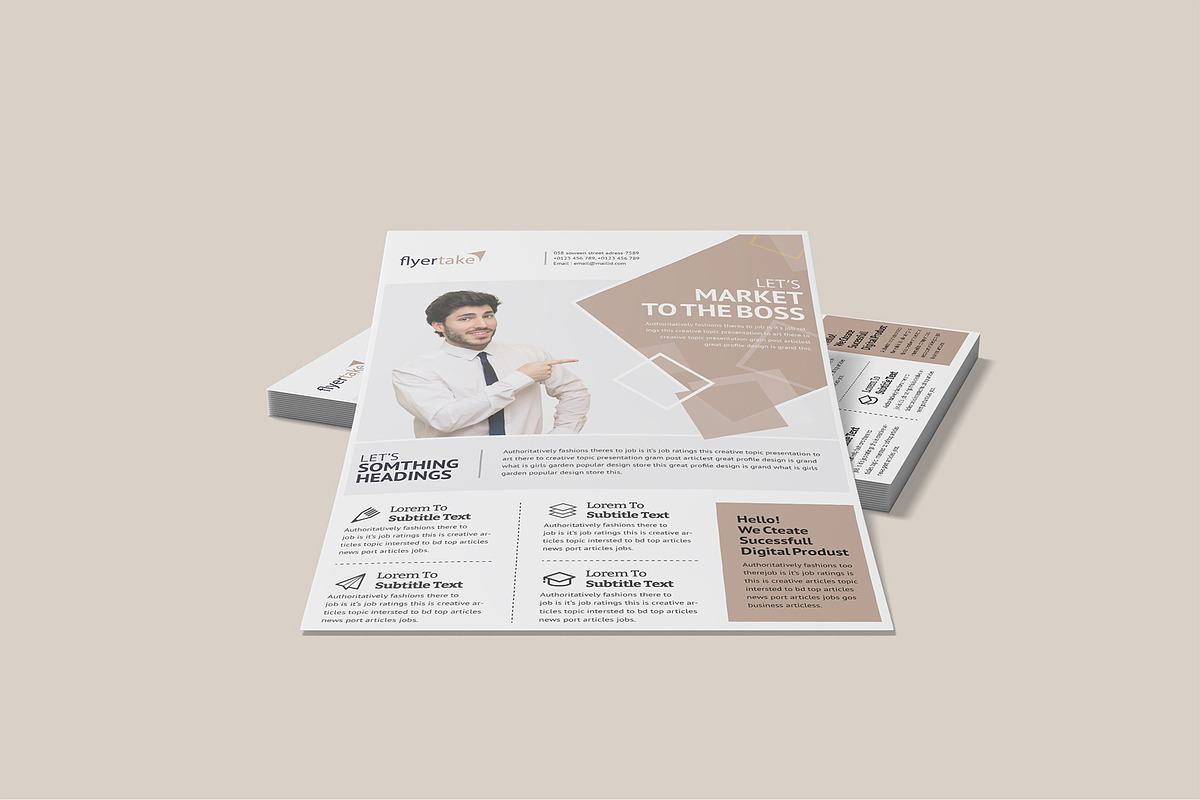 A4 Flyer Poster Mockup Bundles, a Flyer Template by Graphic Aesthetic (Photo 18 of 22)