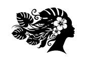 Floral Woman Face Silhouette Bundle, an Illustration by jahid234 (Thumbnail 30 of 31)