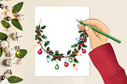 Christmas-garlands-sublimation, an Illustration by designcity5 (Thumbnail 4 of 5)