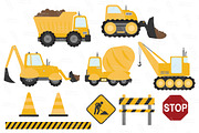 Sunshine Construction Trucks, an Illustration by Amanda Ilkov (Thumbnail 2 of 2)
