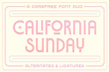 California Sunday Font Duo