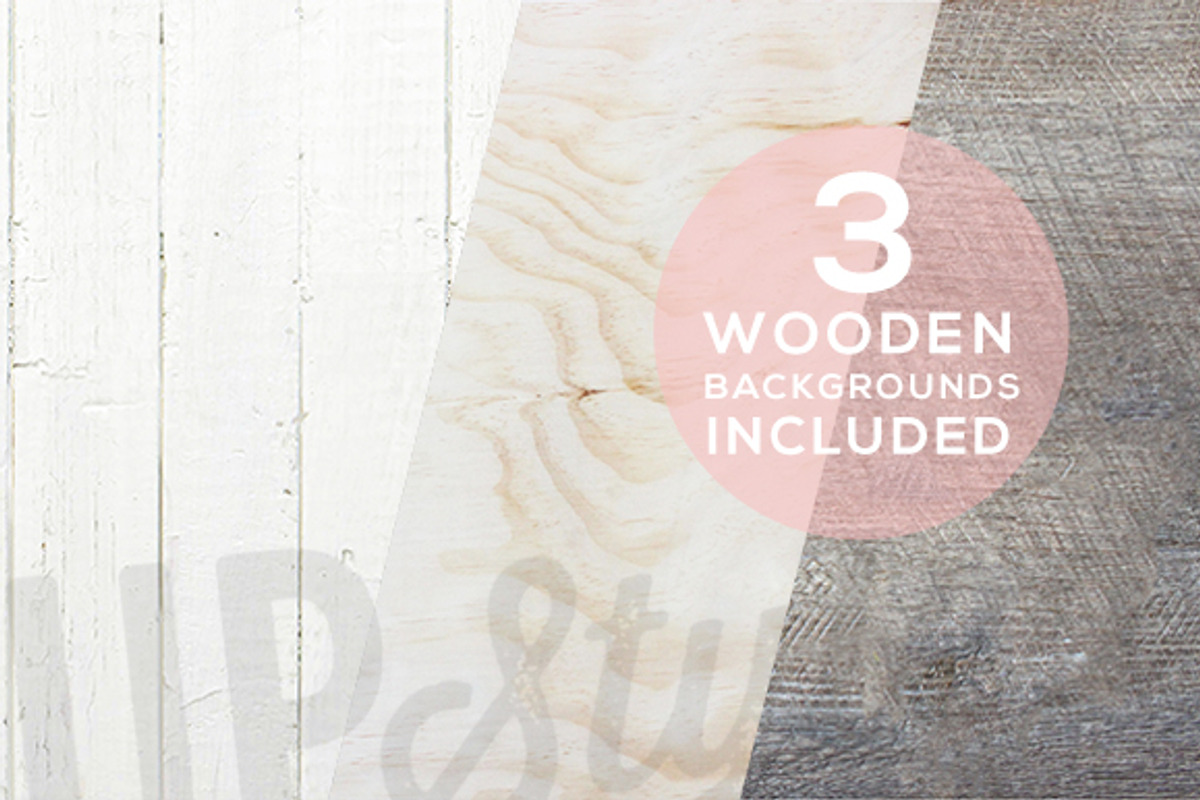 A179 Three Wooden Backgrounds, a Product Mockup by UpStyled (Photo 1 of 4)