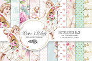 ANGEL DIGITAL PAPER PACK, a Pattern Graphic by rusticmelody (Thumbnail 1 of 2)
