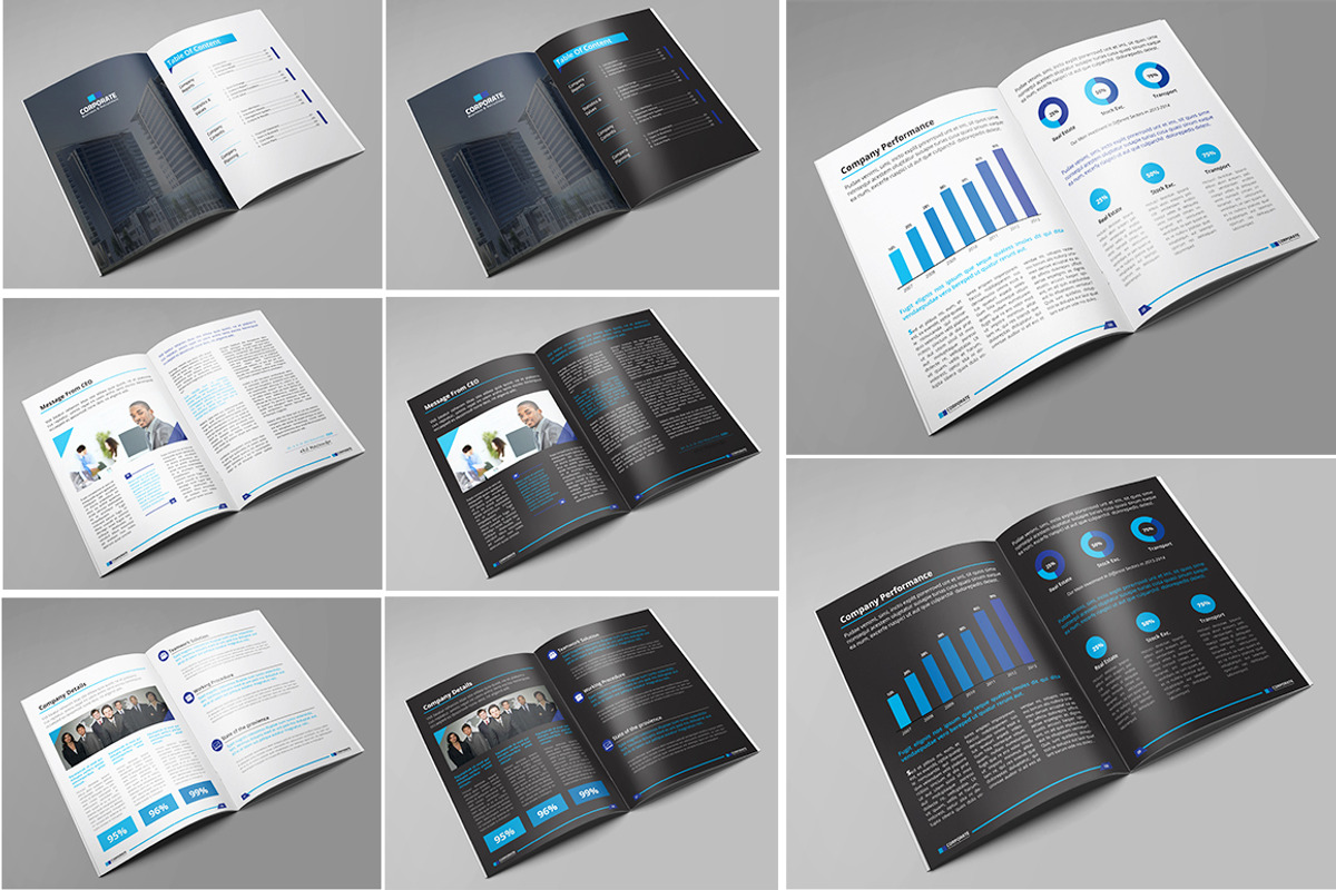 Clean Corporate Annual Report_V2, a Brochure Template by Layout Design (Photo 2 of 5)