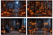 Halloween Digital Backdrop BUNDLE, a Layer Style Add-On by Wild Honey Design Co. (Thumbnail 5 of 6)