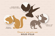 Forest Animal Icons Hand Drawn Set, an Icon by BirDIY Design (Thumbnail 5 of 5)
