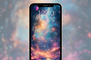 Fantasy Galaxy Floral Backgrounds, a Graphic by Kalindiprints (Thumbnail 6 of 6)