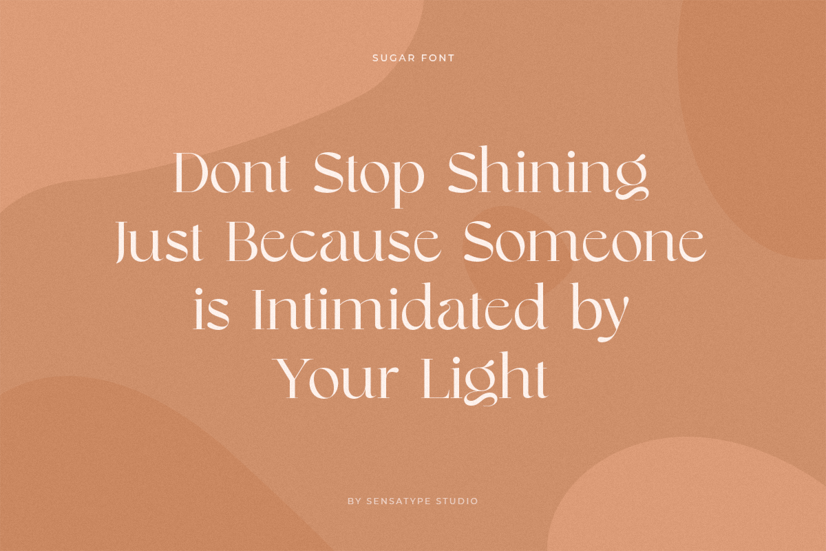 Sugar - Gorgeous Modern Font, a Font by Sensatype (Photo 16 of 20)