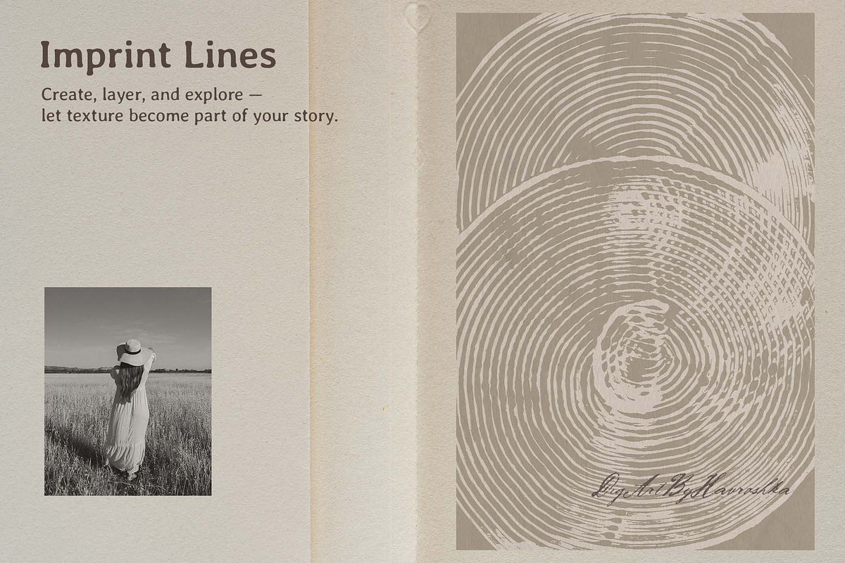Imprint lines - Organic textures, a Texture Graphic by DigARTbyHavroshka (Photo 16 of 17)
