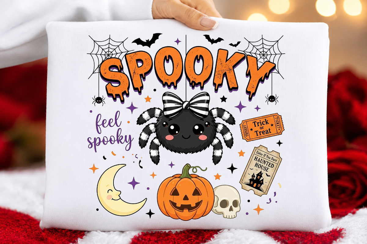 Preppy Spooky Halloween PNG, a Seasonal Illustration by DreamCafeArt (Photo 5 of 7)