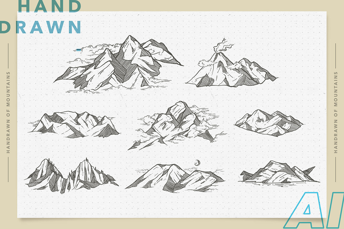 illustration of mountains, an Object Graphic by beetlepixels (Photo 2 of 5)