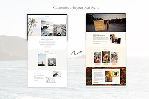 Santo Beach Showit Website Template