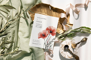 Ruby - Wedding Invitation Suite, an Invitation Template by CinderHeart Designs