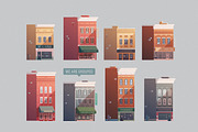 Vector Buildings Pack, an Illustration by Darumo Shop (Thumbnail 3 of 8)