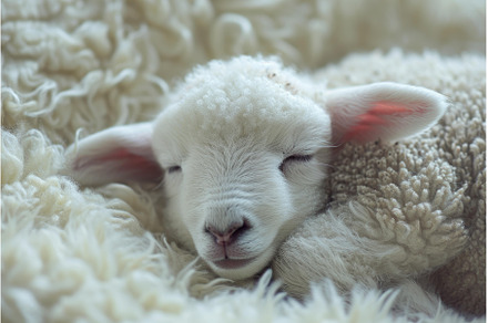 Captivating Adorable newborn lamb, an Animal Photo by Ylivdesign