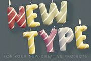 Birthday Candle - 3D Lettering, a Graphic by MIIM (Thumbnail 5 of 8)
